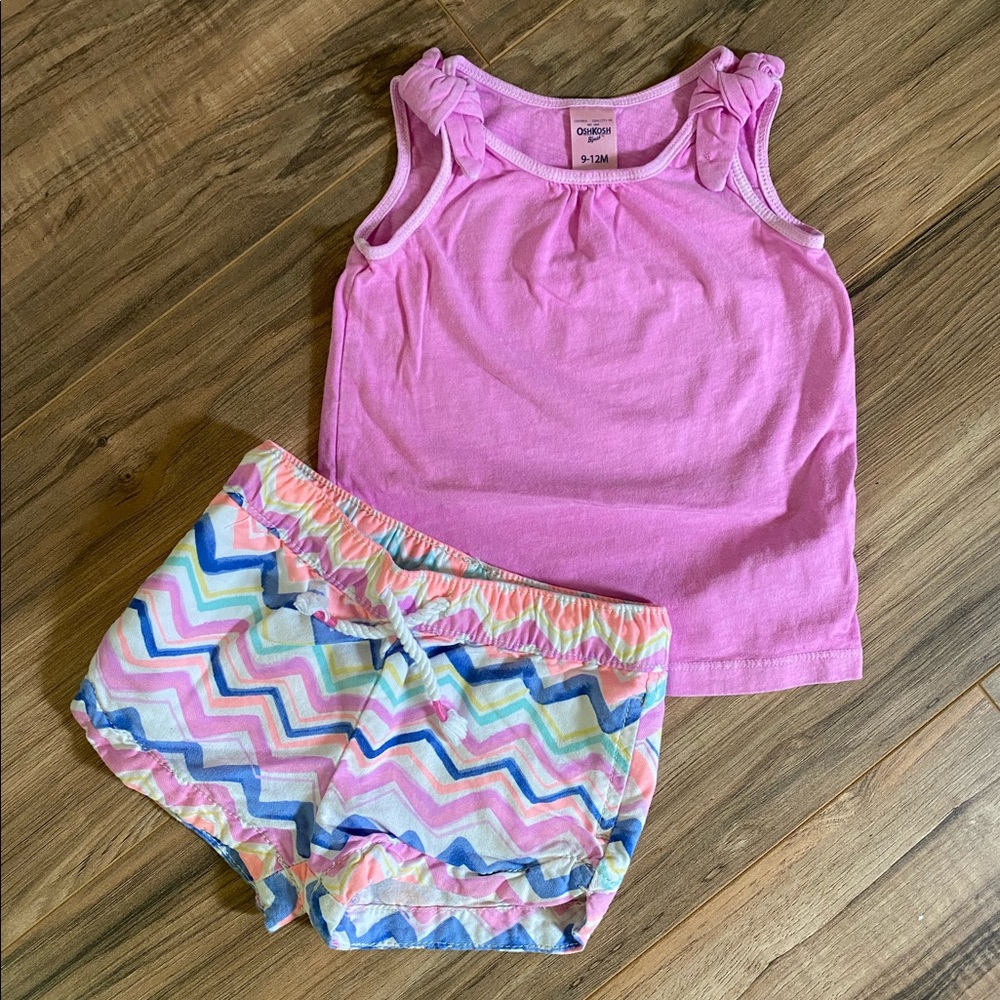 OshKosh Baby Girl Summer Outfit 9-12 Months
